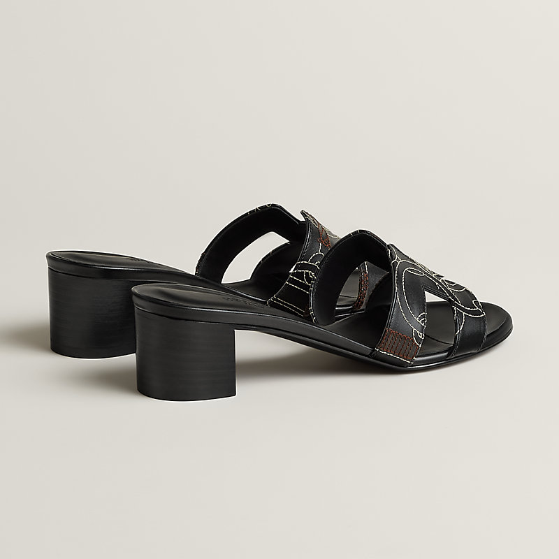 Oasis sandal - Black | Hermès Mainland China